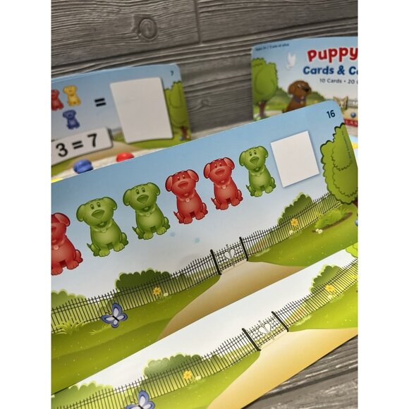 Scholastic Puppy Pals Counters & Cards Addition Patterns Educational Learning - Picture 4 of 6